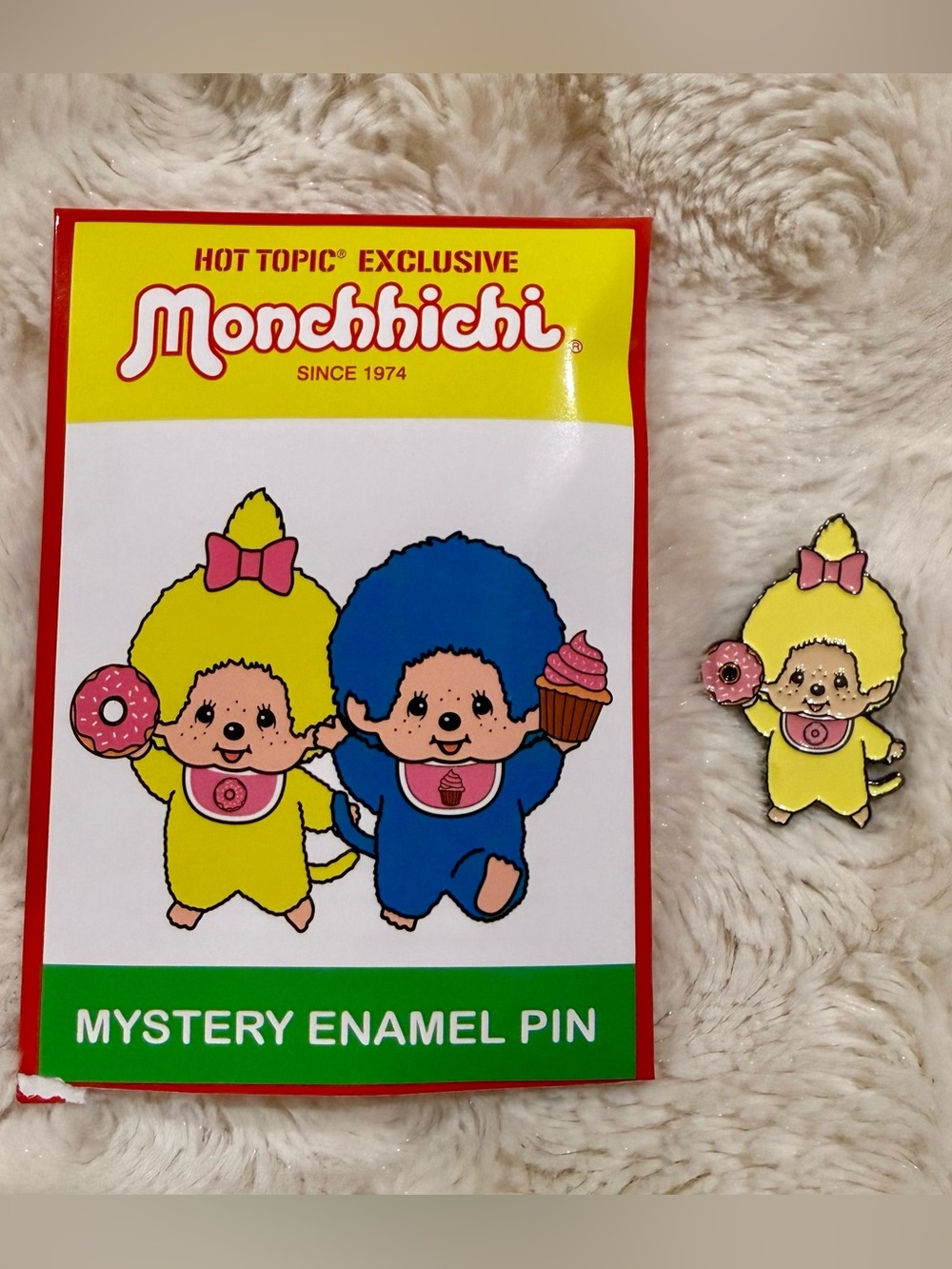 Monchhichi Sweet Blind Bag Enamel Pin Hot Topic Exclusive